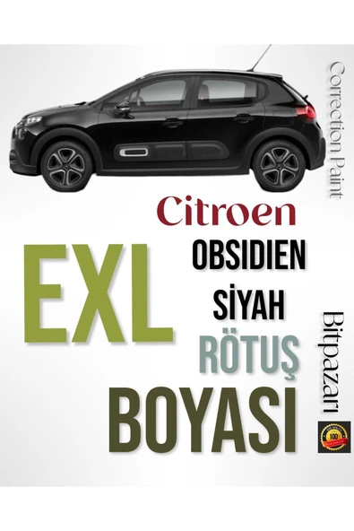 Citroen C3 Elysee, C3 Aircross, Berlingo, C5 , Obsidien Siyah ( Exl ) - Rötuş Boyası ( 20ml. ) ürün görseli 1