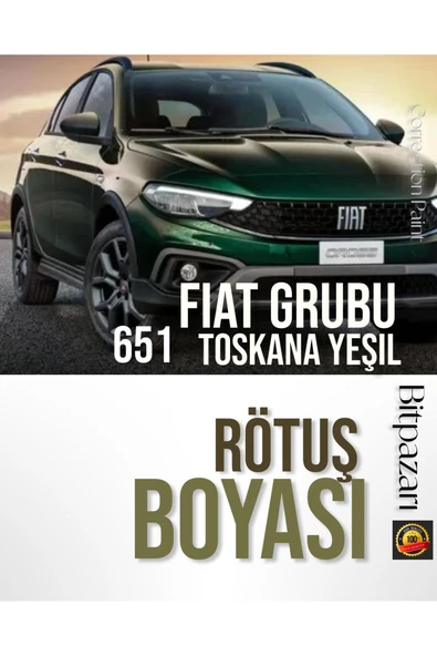 FİAT Egea , Panda , 651 kod Toskana Yeşil Profesyonel Rötüş Boyası 20ml. ürün görseli 1