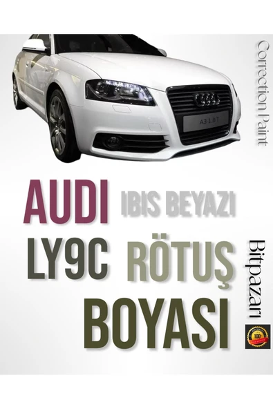Audi Ly9c Ibis White - Profesyonel Çizik Ve Taş Izi Giderici Rötuş Boyası 30 Ml. ürün görseli 1