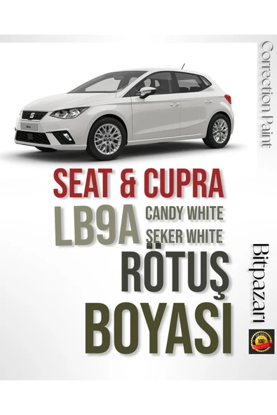 CUPRA & SEAT Lb9a Şeker Beyazı - Profesyonel Çizik Ve Taş Izi Giderici Rötuş Boyası 30ml. ürün görseli 1