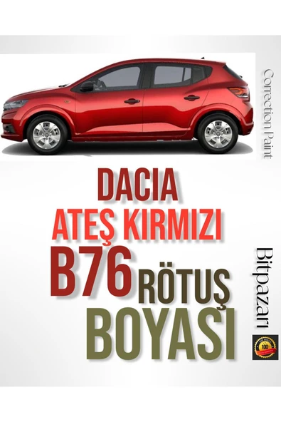 DACIA B76 Alev Kırmızı - Profesyonel Rötuş Boyası - 20 ml ürün görseli 1