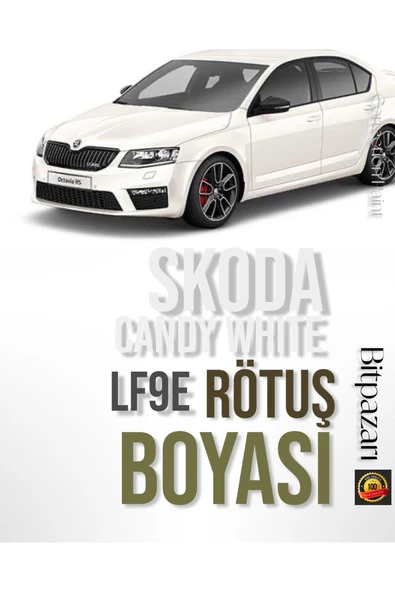SKODA Candy White Fabia, Rapid, Octavia, Superb, Karoq, Kodiaq, Yeti LF9E - Rötuş Boyası 25ml. ürün görseli 1