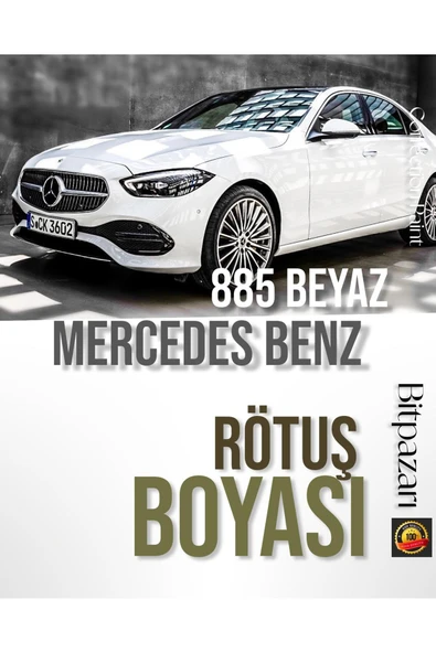 C Serisi, E Serisi, S Serisi, GLC, G Serisi, AMG-GT, CLE - 885 Opalithweiß BEYAZ Rötuş Boyası 20 ml ürün görseli 1