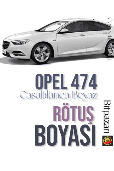 OPEL 474 Casablanca Beyaz – Orijinal Rötuş Boyası ve Fırça Seti 25ml | Çizik ve Taş İzi Giderici ürün görseli 1