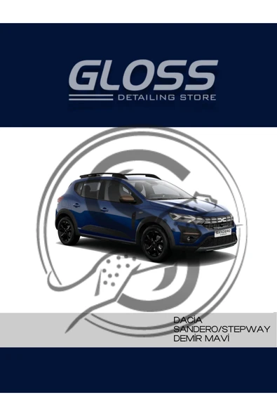 Dacia Sandero/Stepway uyumlu  RQH Demir Mavi - Çizik Ve Taş izi Giderici Rötuş Boyası 30ml. ürün görseli 1