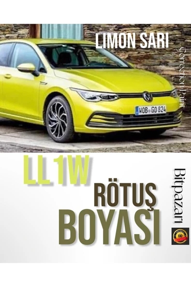 Volkswagen Golf Uyumlu Limon Sarı LL1W - Profesyonel Çizik Ve Taş izi Giderici Rötuş Boyası 20ml. ürün görseli 1