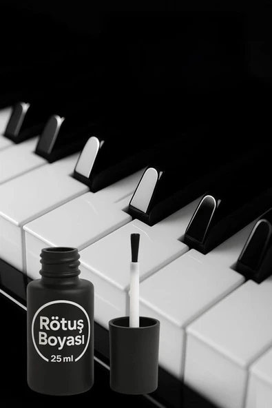 ( Kod- Piano Black ) - Parlak siyah Profesyonel Rötüş Boyası - Taş Izi Ve Çizik Giderici ürün görseli 1