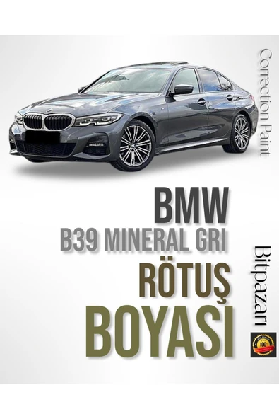BMW Mineral Gri Rutüş Boyası - 1,2,3,4,5,X,M,i Serisi - B39 - Otomobil Taş Izi Ve Çizik Giderici ürün görseli 1