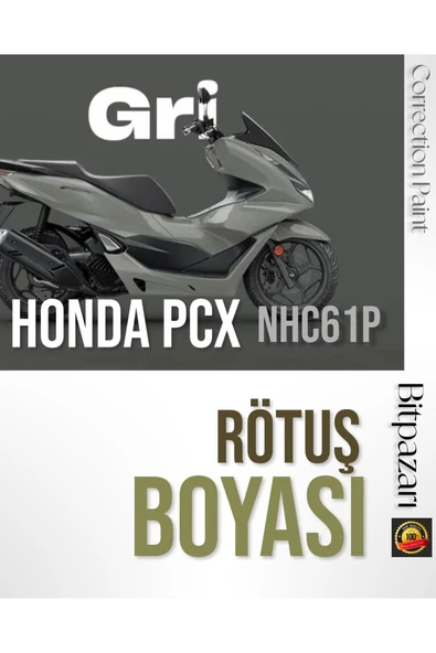 Kod- Sh125 Nhc61p - Honda Pcx Profesyonel Rötüş Boyası - Nardo Gri ürün görseli 1