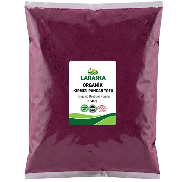 Organik Kırmızı Pancar Tozu 250g Organic Beetroot Powder ürün görseli 1