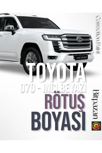 Land Cruiser Uyumlu - 070 - İnci Beyaz Sedefli̇ Rötüş Boyası 25+25 Ml Çift Şişe ürün görseli 1