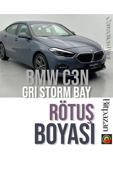 BMW 1 ve 2 Serisi C3N GRİ STORM BAY - Profesyonel Rötüş Boyası 25ml ürün görseli 1