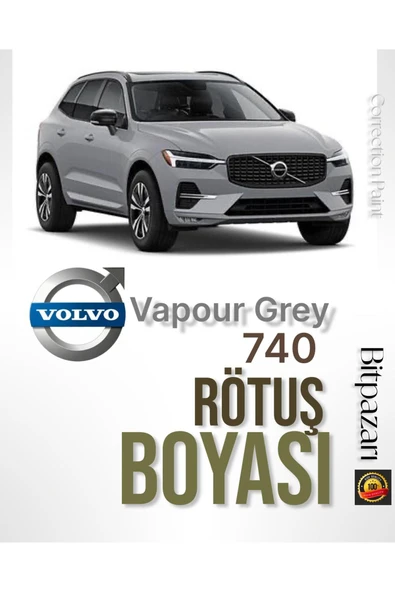 VOLVO 740 VAPOUR GREY , XC90, XC60, XC40, S90, S60, V90, V60, EX90, C40, EX30 Orj. Rötuş Boyası ürün görseli 1