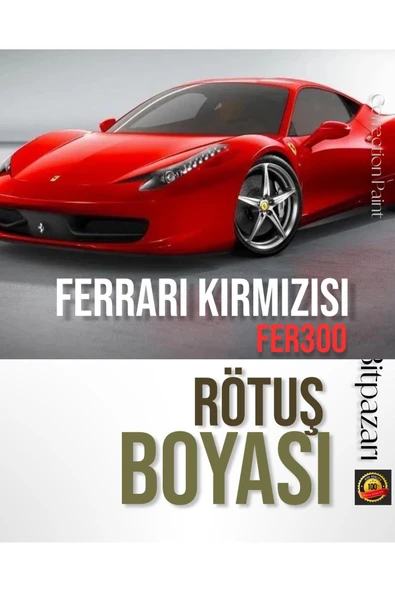 FERRARİ KIRMIZISI - FER300 Uyumlu Premium Taş İzi Çizik Giderici ORİJİNAL Oto Rötüş Boyası 25ml ürün görseli 1