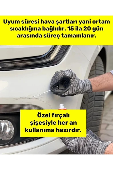 DACİA KQM Haki Yeşil - Profesyonel Çizik Ve Taş İzi Giderici Rötuş Boyası 30ml. - Resim 2