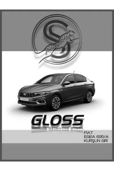 Fiat Egea Kurşun Gri 695 - Profesyonel Çizik Ve Taş izi Giderici Rötuş Boyası 30ml. uyumlu ürün görseli 1