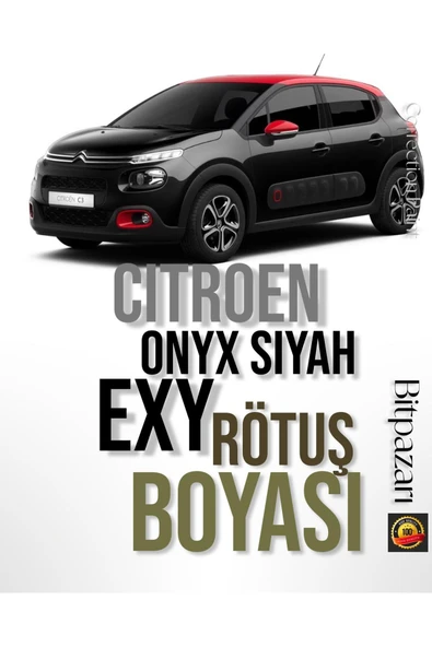 Citroen grubu Onxy Siyah ( EXY ) - Rötuş Boyası ( 25ml. ) ürün görseli 1
