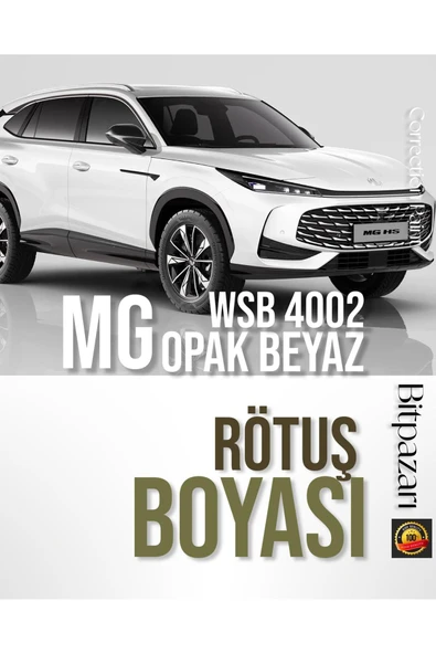 MG , ( ZS, ZS EV, EHS, HS, MG4 ) – WSB 4002 BEYAZ 20ml Rötuş Boyası | Çizik ve Taş İzi Onarıcı ürün görseli 1