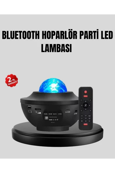 Yıldızlı Projektör Galaxy Efektli Ayarlanabilir Renkli Atmosfer Lambası ürün görseli 1