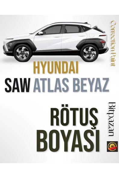 HYUNDAI - SAW -ATLAS BEYAZI - Rötüş Boyası - i10, i20, TUCSON , ELANTRA , KONA , BAYON ürün görseli 1