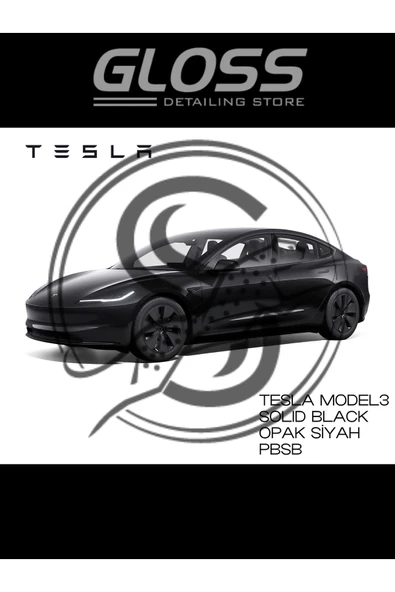 Tesla Model 3 Solid Black (OPAK SİYAH) Pbsb- Profesyonel Rötuş Boyası 30ml. ürün görseli 1