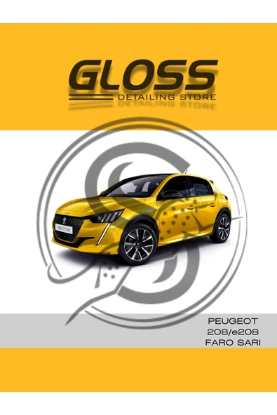 Peugeot 208/e208 Faro Sarı KLT - Profesyonel Çizik Ve Taş izi Giderici Rötuş Boyası 25ml. ürün görseli 1