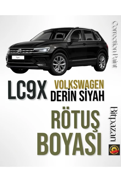 Lc9x - Derin Siyah - Volkswagen Profesyonel Rötüş Boyası - Taş Izi Ve Çizik Giderici ürün görseli 1