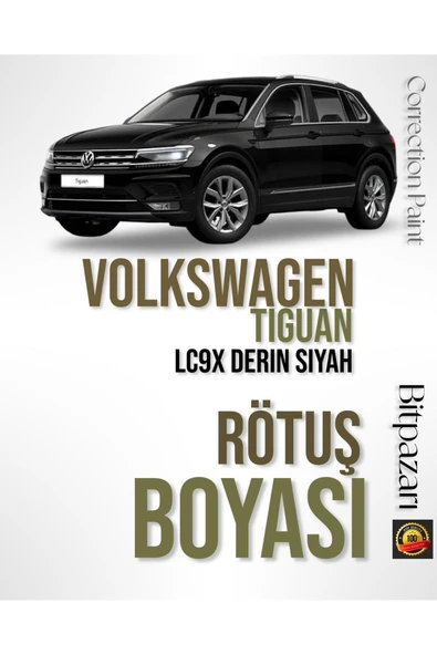 Volkswagen Tıguan - Lc9x - Derin Siyah Rötüş Boyası - Taş Izi Ve Çizik Giderici ürün görseli 1