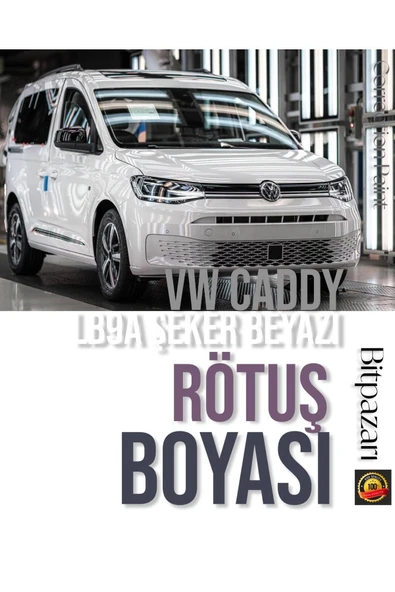 VW CADDY - LB9A - ŞEKER BEYAZI - Profesyonel Rötüş Boyası ürün görseli 1