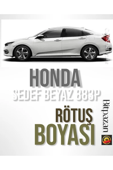 HONDA 883P BEYAZ - HR-V, CR-V, Civic, Jazz, Accord, City, ZR-V Rötuş Boyası 25+25 ml. ürün görseli 1