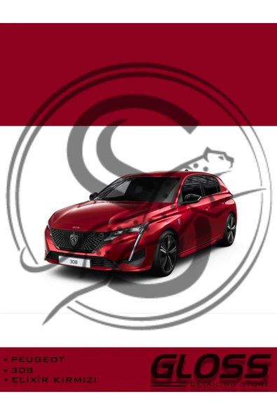 Peugeot 308/e308 Elixir Kırmızı EVH - sedefli Profesyonel Çizik Ve Taş izi Giderici Rötuş Boyası 20ml. ürün görseli 1