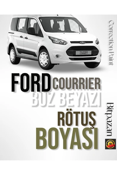 Ford COURRIER Buz Beyazı ( Frozen White ) Çizik Giderici Fırçalı Rötuş Boyası 20 ml ürün görseli 1