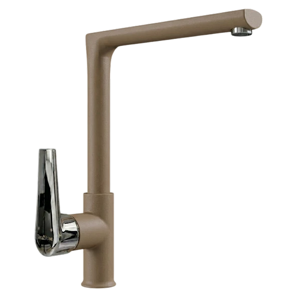 RealStone Vesta Mutfak Bataryası - 360° Döner Borulu, Su Tasarruflu Armatür - Cappuccino ürün görseli 1