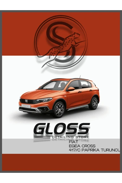 Egea Cross Paprika Turuncu 417C - Profesyonel Çizik Ve Taş izi Giderici Rötuş Boyası 30ml. ürün görseli 1