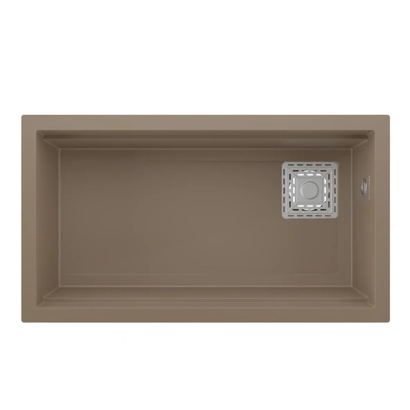 RealStone Almina Granit Evye 755x470 mm Fonksiyonel Mutfak Evyesi - RealStone Almila Cappuccino ürün görseli 1