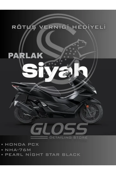 Honda PCX NHA76M Pearl Galaxy Black - Profesyonel Rötüş Boyası 20ml. ürün görseli 1