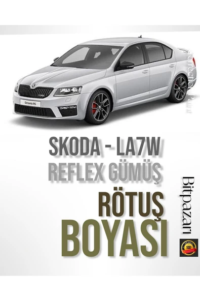 SKODA Reflex Gümüş LA7W Uyumlu Profesyonel Çizik Ve Taş izi Giderici Rötuş Boyası 25ml. ürün görseli 1