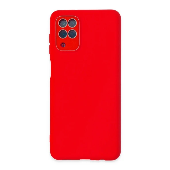 Samsung Galaxy A22 Kılıf Lansman Glass Kapak - Kırmızı ürün görseli 1