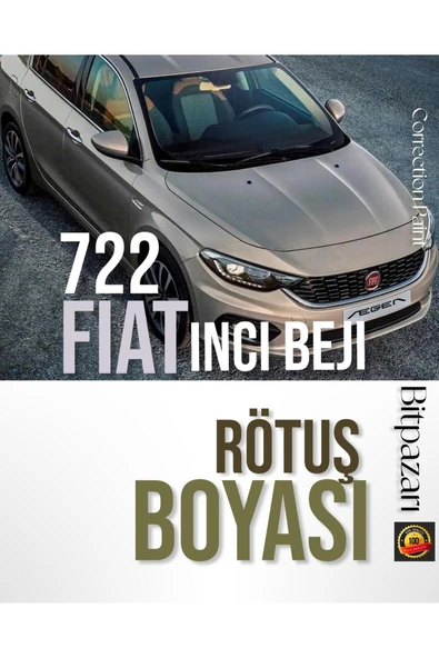 Fiat Doblo, 500 / 500C/500E, Fiorino, Egea - 722 inci Beji - Fırçalı Rötuş Boyası 20 ml ürün görseli 1