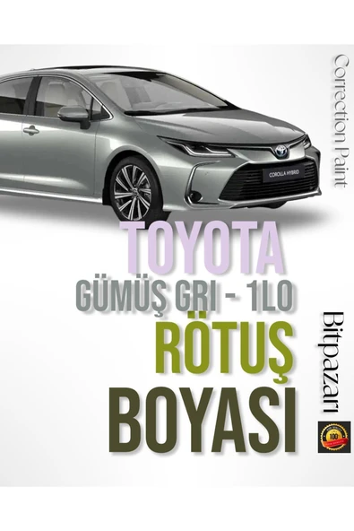 TOYOTA, Corolla, CH-R, Yaris - Gümüş Gri ( 1L0 ) Otomobil Çizik Taş İzi Giderici Rötüş Boyası 20ml ürün görseli 1