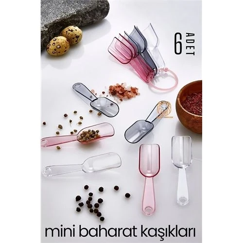 6 lı Şeffaf Baharat Kaşığı Camino Design 717505 ürün görseli 1