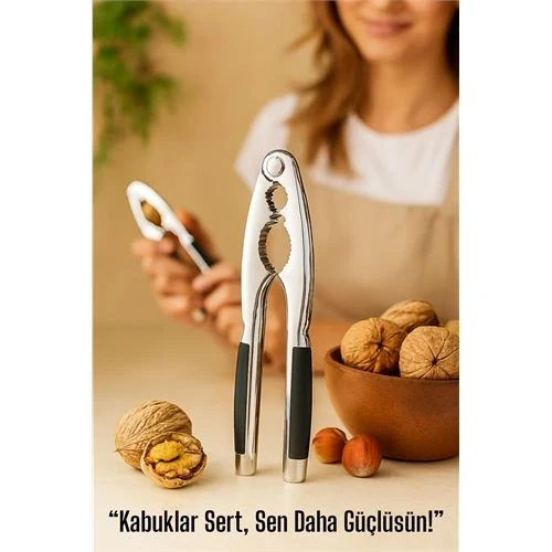 Metal Ceviz Kıracağı – Kauçuk Tutma Yerli | Fındık, Ceviz, Badem İçin Ergonomik Kırıcı 722177 ürün görseli 1