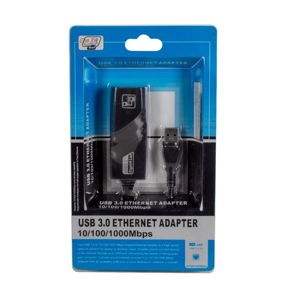 ONEZERO USB 3.0 to ETHERNET 1000 Mbps Gigabit İnternet Ag Adaptörü - Çevirici / 16299 ürün görseli 1