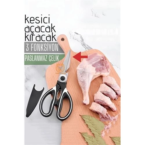 Tavuk Makası Çelik Mutfak Makası Açacak Kıracak Kesici Özelik 720766 ürün görseli 1