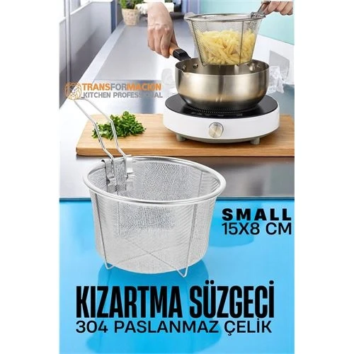 Kızartma Süzgeci Patates Kızartma Filtresi 304 Paslanmaz Çelik 721721 ürün görseli 1