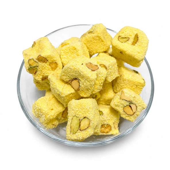 Lokum Antep Fıstıklı Safranlı - 250 gr ürün görseli 1