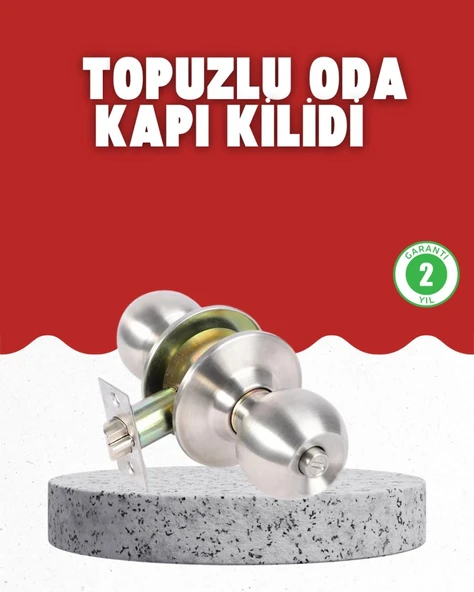 Es Güvenli Topuzlu Kapı Kilidi ürün görseli 1