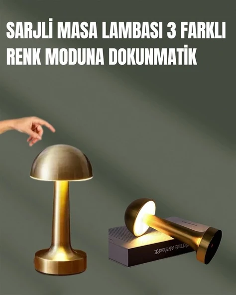 %100 Kademeli Ayarlanabilir Işık – Usb Şarjlı Masa Lambası ürün görseli 1