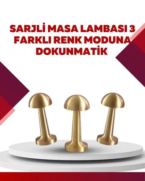 Şarjlı Dimmerli Led Masa Lambası – 4-8 Saat Aydınlatma ürün görseli 1