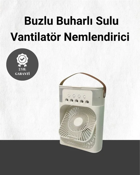 Spreyli Mini Masaüstü Fan | 500ml Su Hazneli, 3 Kademeli Soğutucu ürün görseli 1